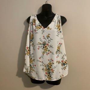 Floral Sleeveless Blouse